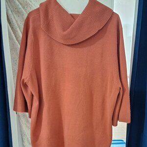 Deep orange sweater